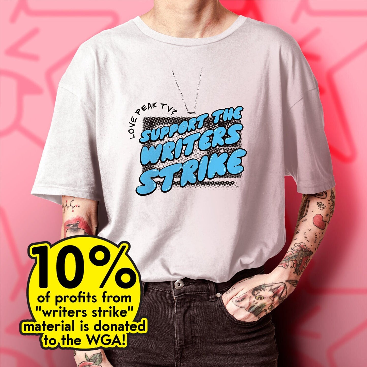 Writer's Strike Shirt for Writers Strike Peak TV t-shirt for writer's guild of america shirt WGA Strike shirt for screenwriters union labor