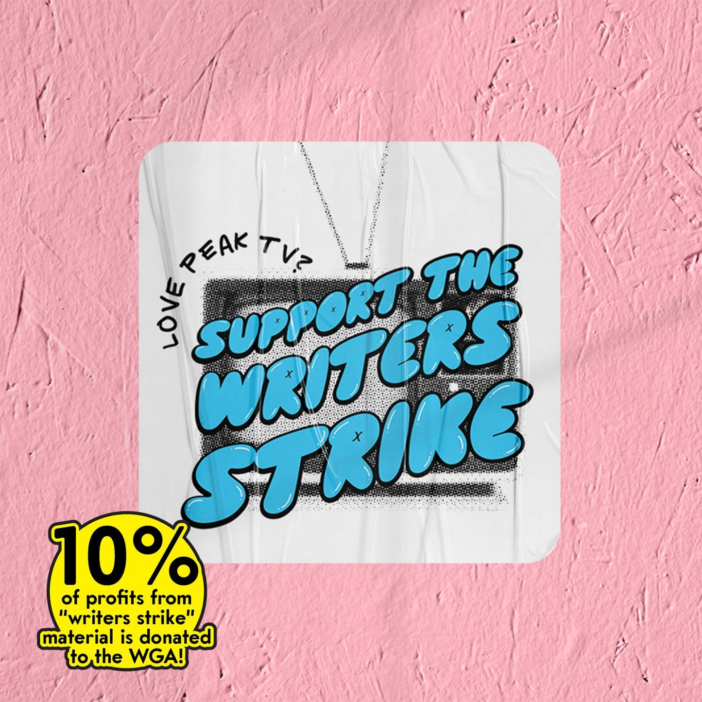 Writer's Strike Sticker for Writers Strike Peak TV Sticker for writer's guild of america Sticker WGA Strike Sticker for screenwriters union