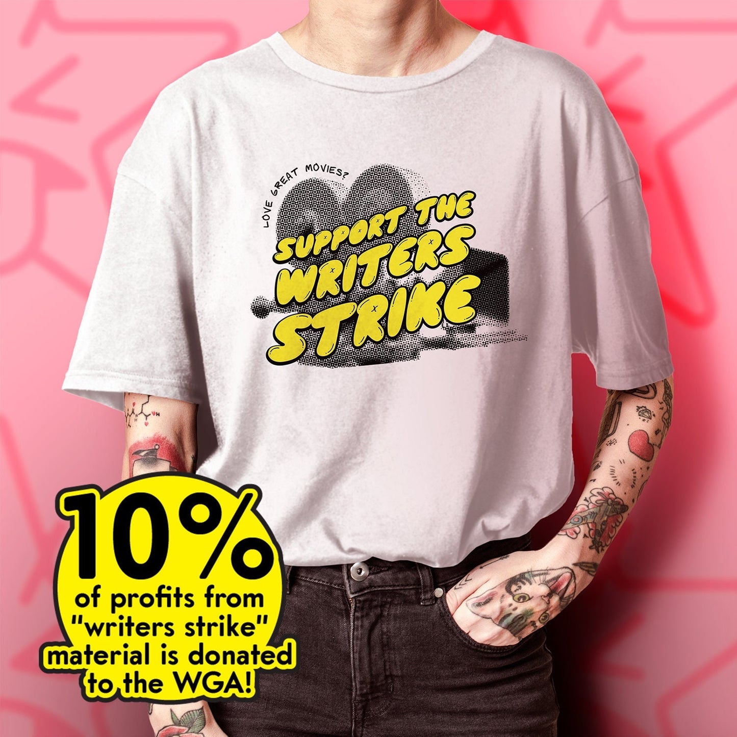 Writer's Strike Shirt for Writers Strike Peak TV t-shirt for writer's guild of america shirt WGA Strike shirt for screenwriters union labor