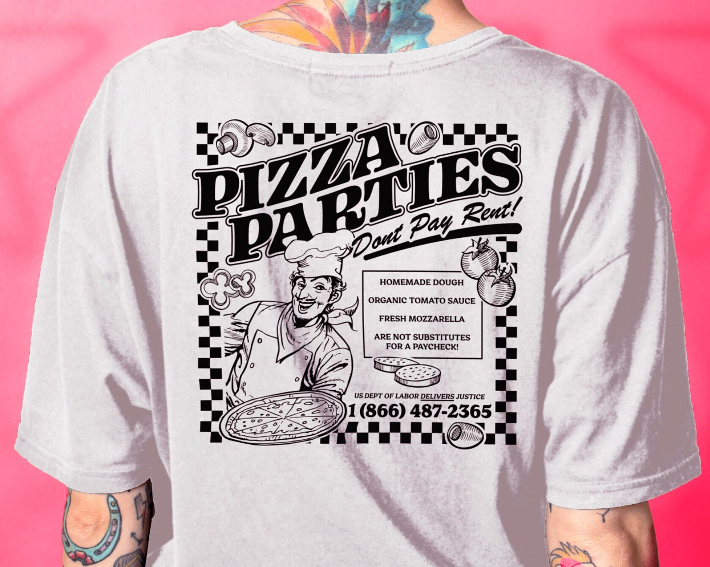Fair Wages Shirt Pizza Party Eat the Rich Shirt for Leftist Socialism and Union Strong Labor Shirt for Pizza Lover and Class War Solidarity