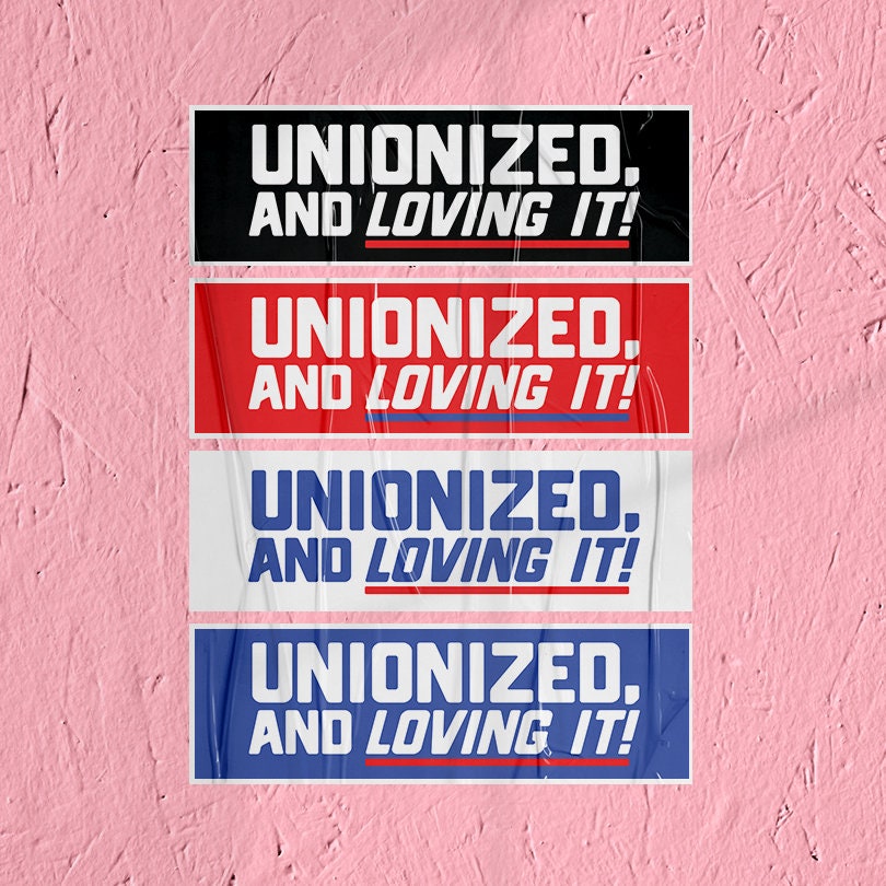 Union Sticker Unionized Working Class Sticker Union Labor Movement Solidarity Sticker for Working Class Leftist Socialist Eat the Rich