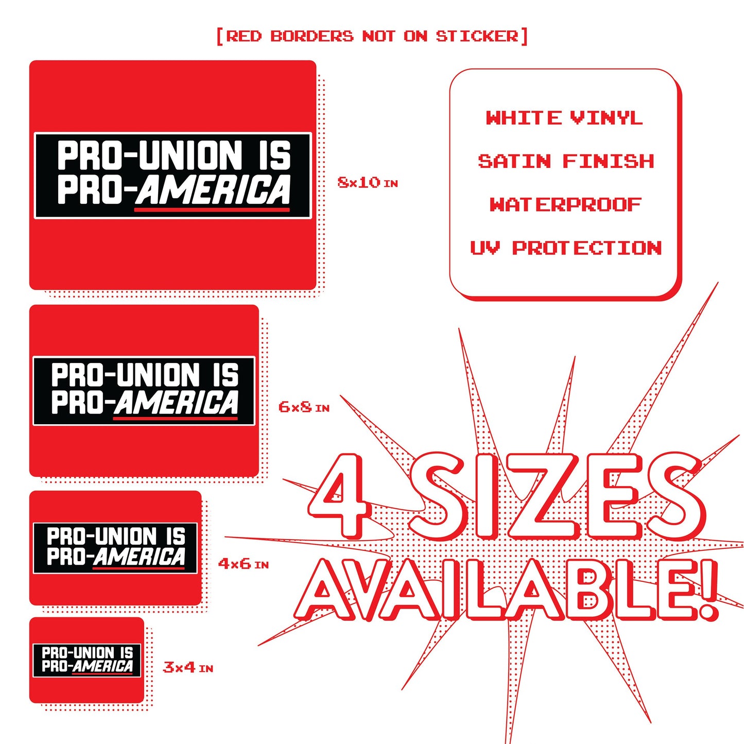 Union Sticker Pro Union America Sticker Union Labor Movement Solidarity Sticker for Working Class Leftist Eat the Rich Sticker class warfare