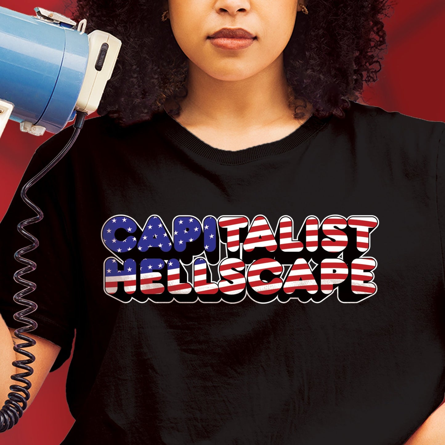 Capitalist Hellscape Shirt America Patriot tshirt 4th of July t-Shirt Socialist Shirt Dissent is Patriotic shirt Independence Day fair wages