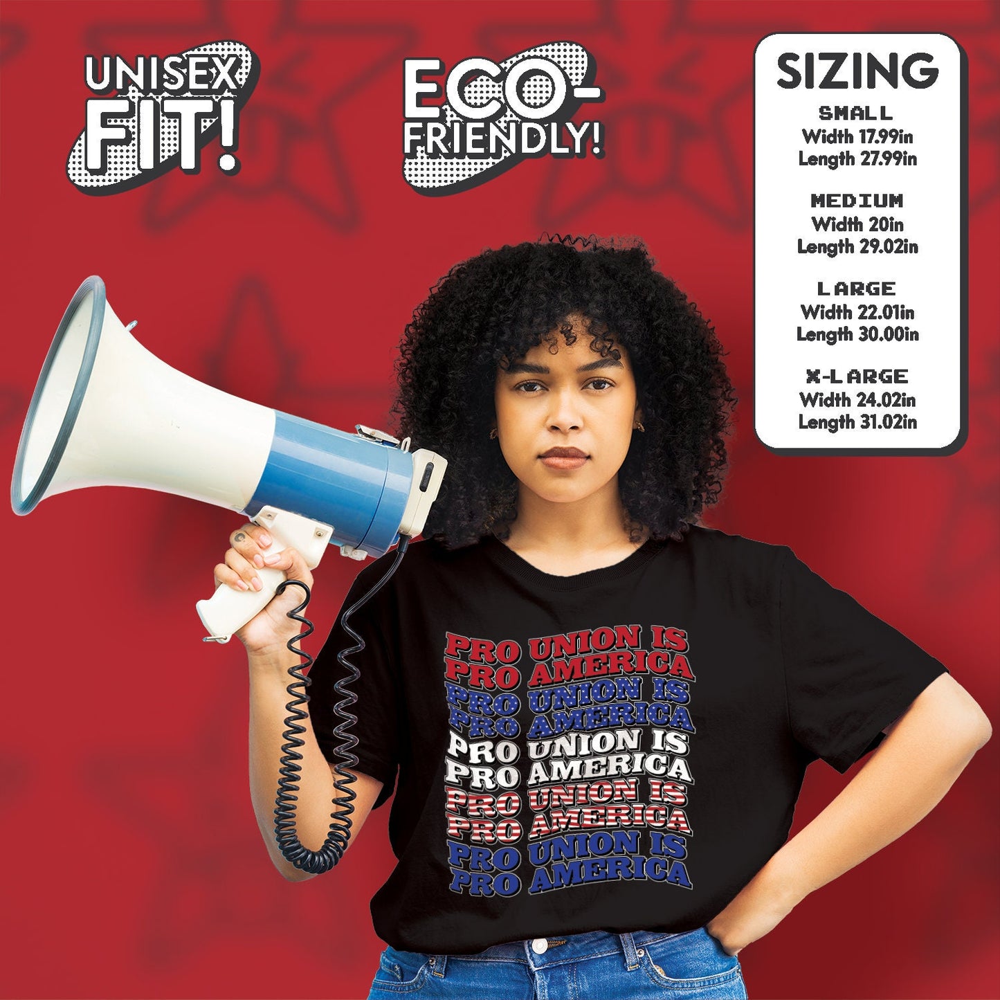 Pro Union is Pro America Shirt Labor Union Solidarity shirt Workers Revolution Shirt Gift for Socialist Shirt American Patriot for Fair Wage