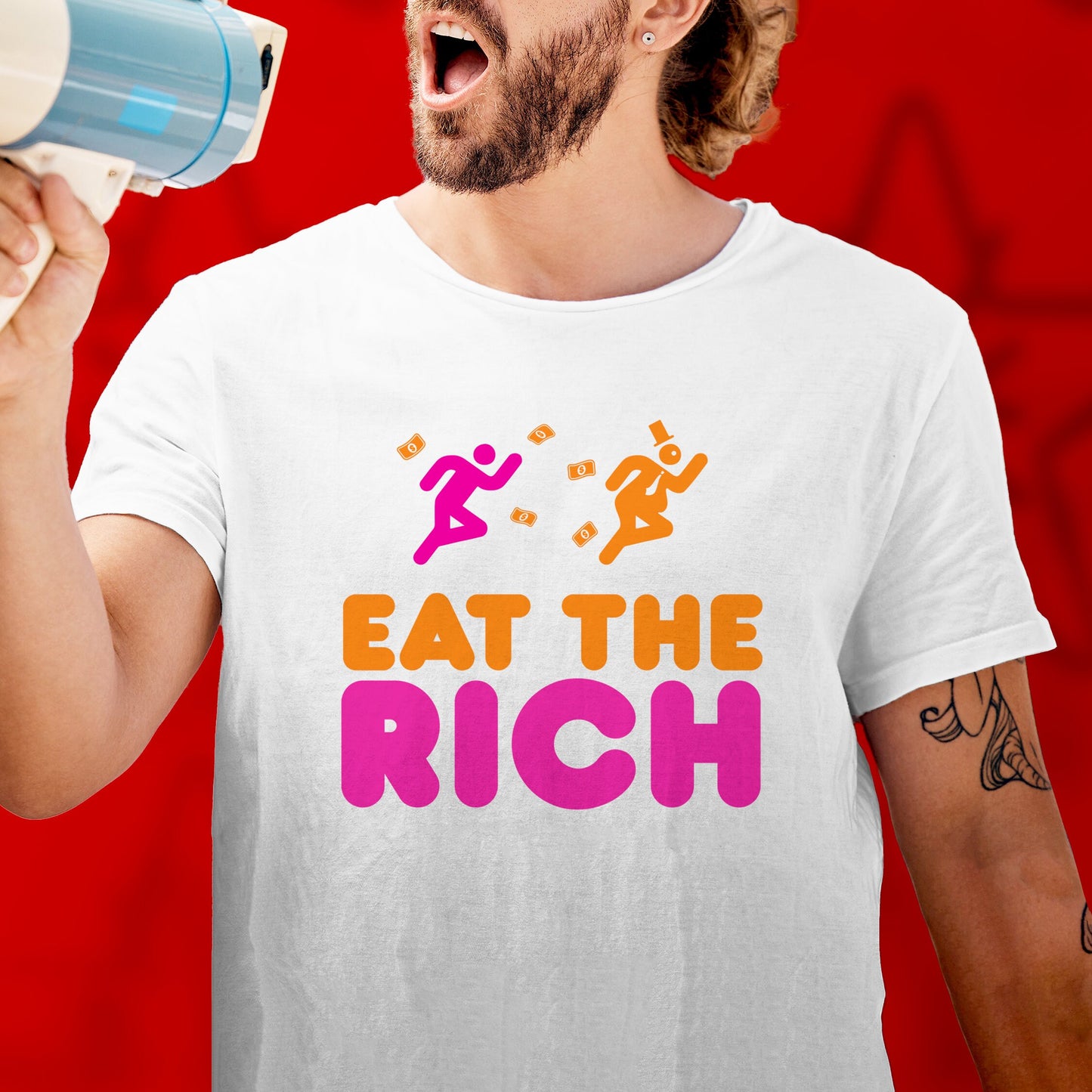 Eat the Rich Shirt Political Anti Capitalist tshirt Leftist Gift Socialist Communist tshirt Anarchist punk revolution Labor Union Solidarity