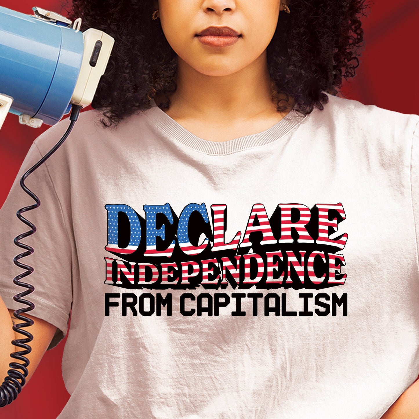 Declare Independence Shirt America Patriot tshirt 4th of July t-Shirt Gift Socialist Shirt Dissent is Patriotic Anti Capitalist Fair Wage