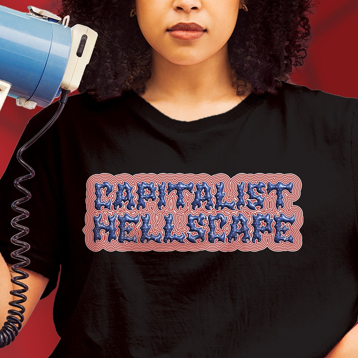 Capitalist Hellscape Shirt America Patriot tshirt 4th of July t-Shirt Socialist Shirt Dissent is Patriotic shirt Independence Day fair wages