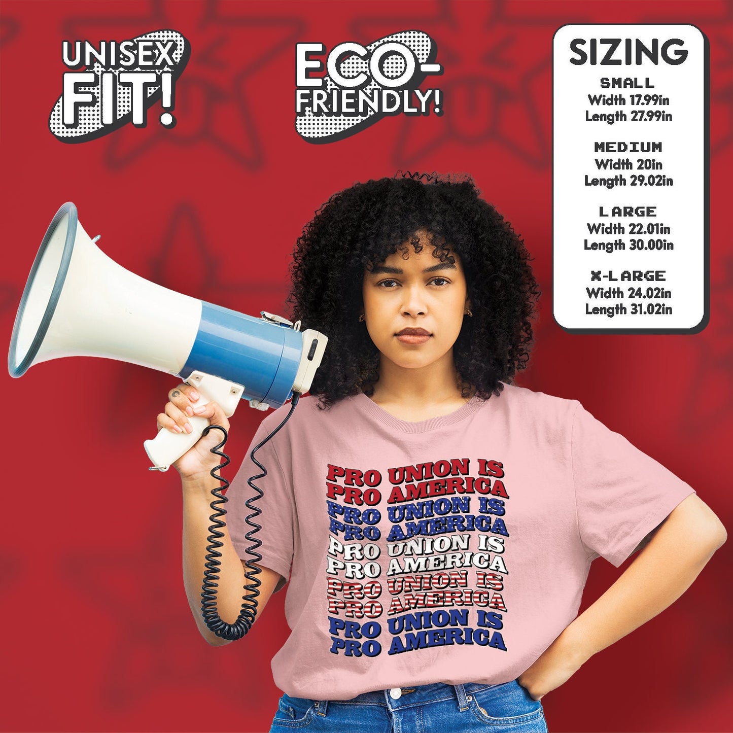 Pro Union is Pro America Shirt Labor Union Solidarity shirt Workers Revolution Shirt Gift for Socialist Shirt American Patriot for Fair Wage