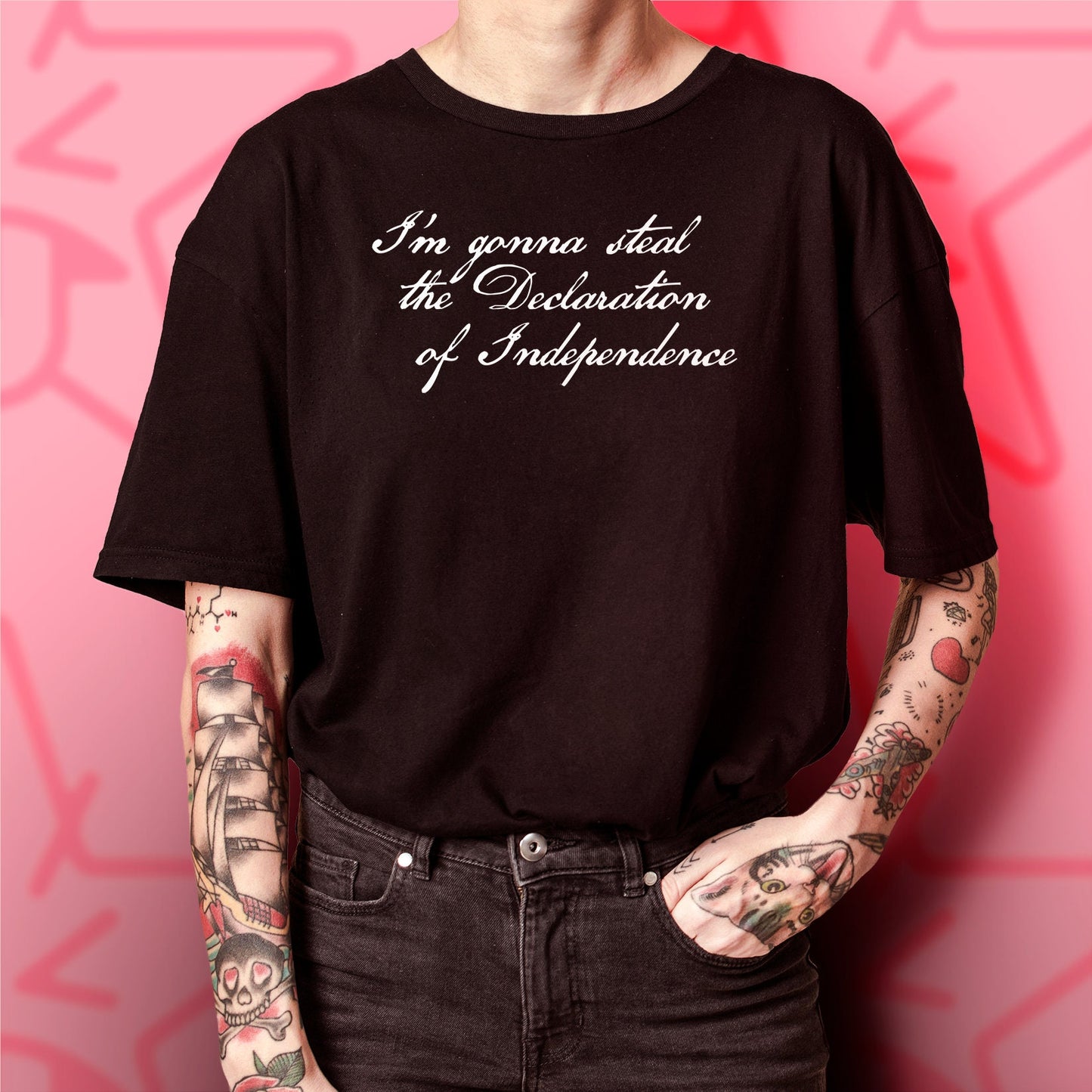 I'm Gonna Steal the Declaration of Independence Shirt Nicholas Cage National Treasure tshirt Socialist Shirt Protest is Patriotic America af