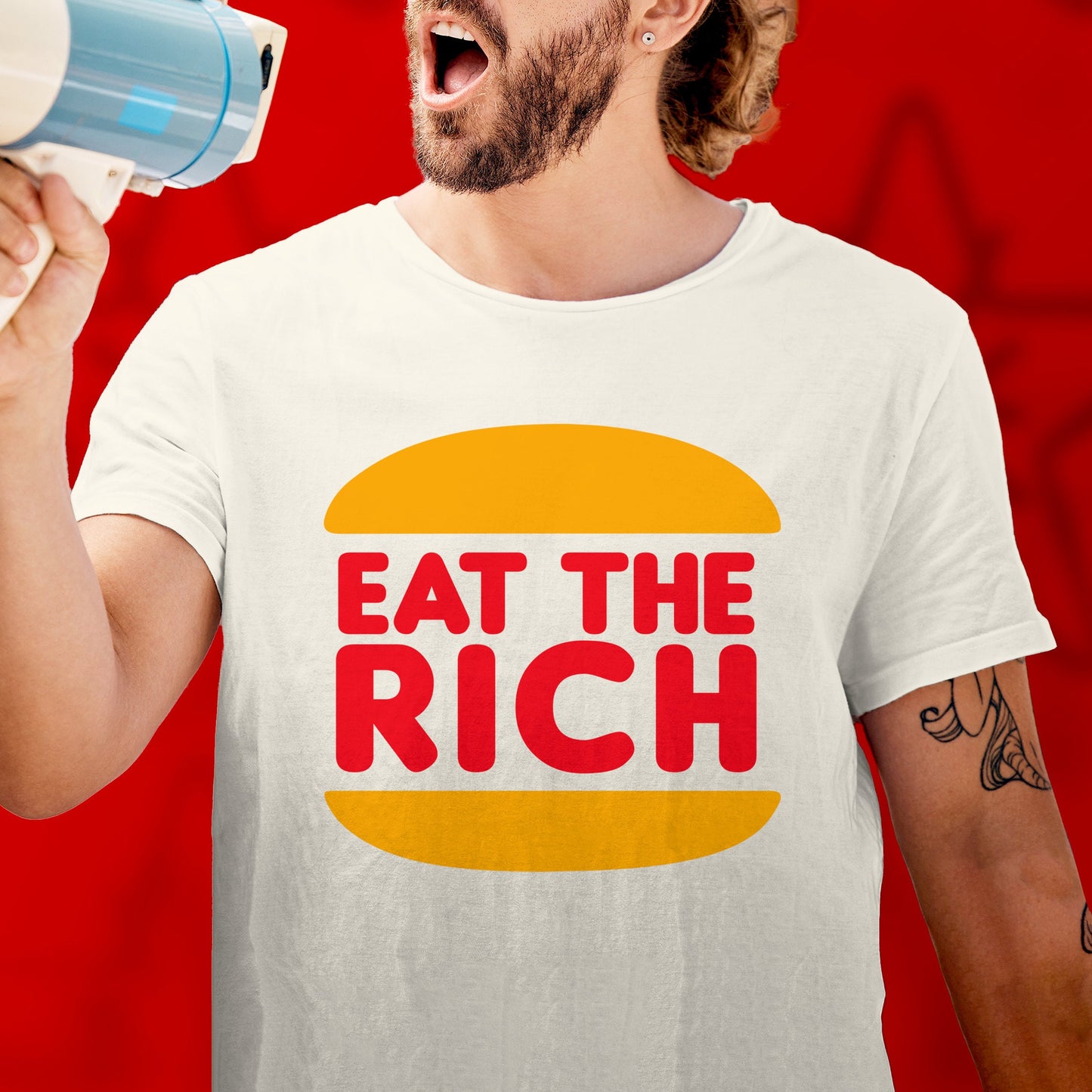 Eat the Rich Shirt Political Anti Capitalist tshirt Leftist Gift Socialist Communist tshirt Anarchist punk revolution Labor Union Solidarity
