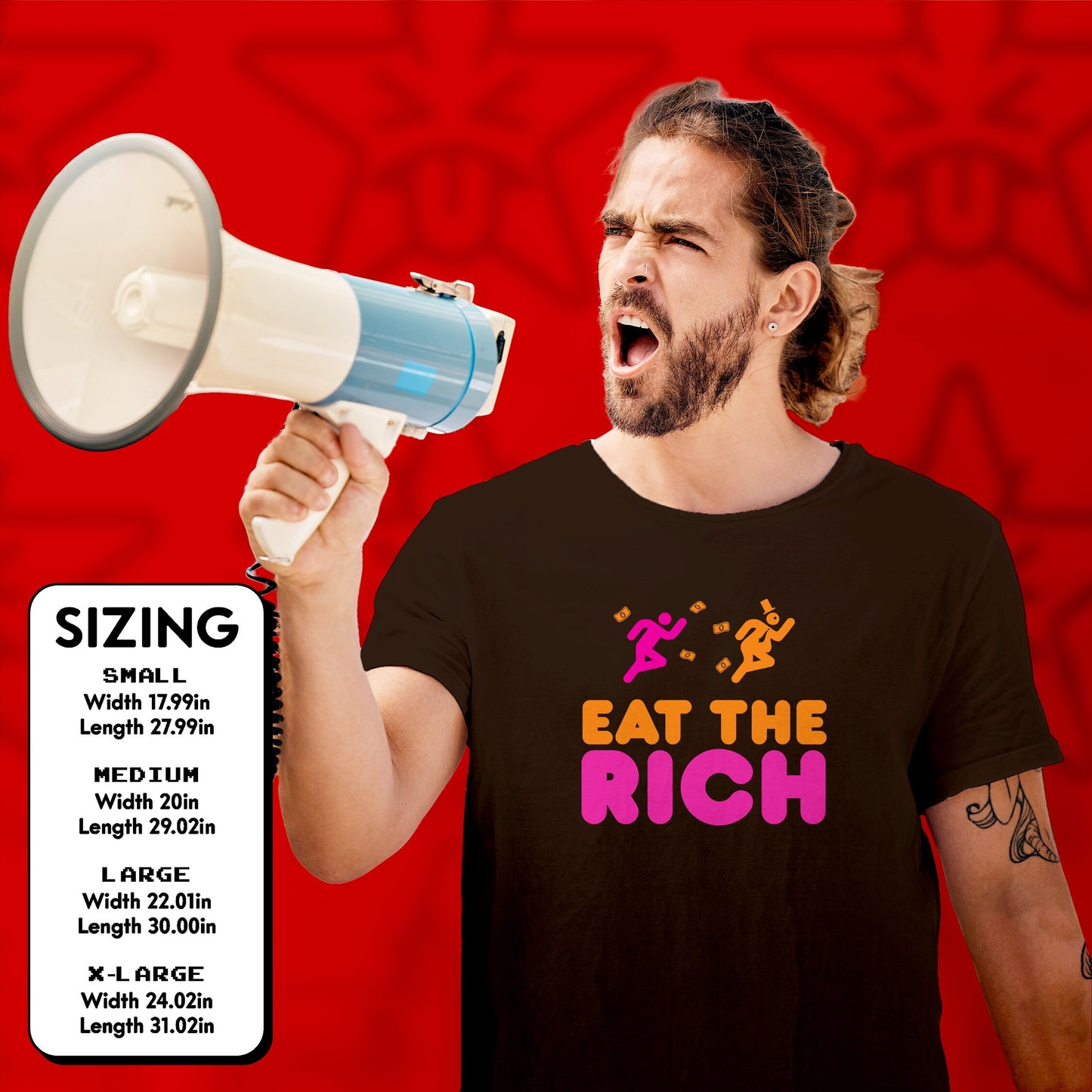 Eat the Rich Shirt Political Anti Capitalist tshirt Leftist Gift Socialist Communist tshirt Anarchist punk revolution Labor Union Solidarity