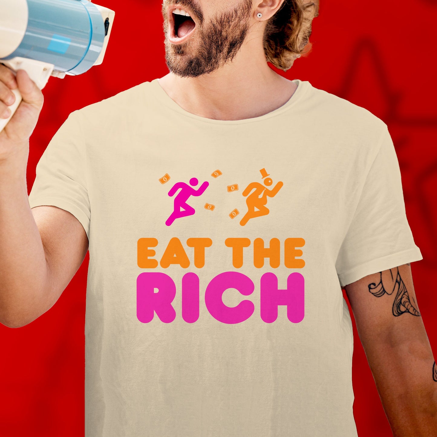 Eat the Rich Shirt Political Anti Capitalist tshirt Leftist Gift Socialist Communist tshirt Anarchist punk revolution Labor Union Solidarity
