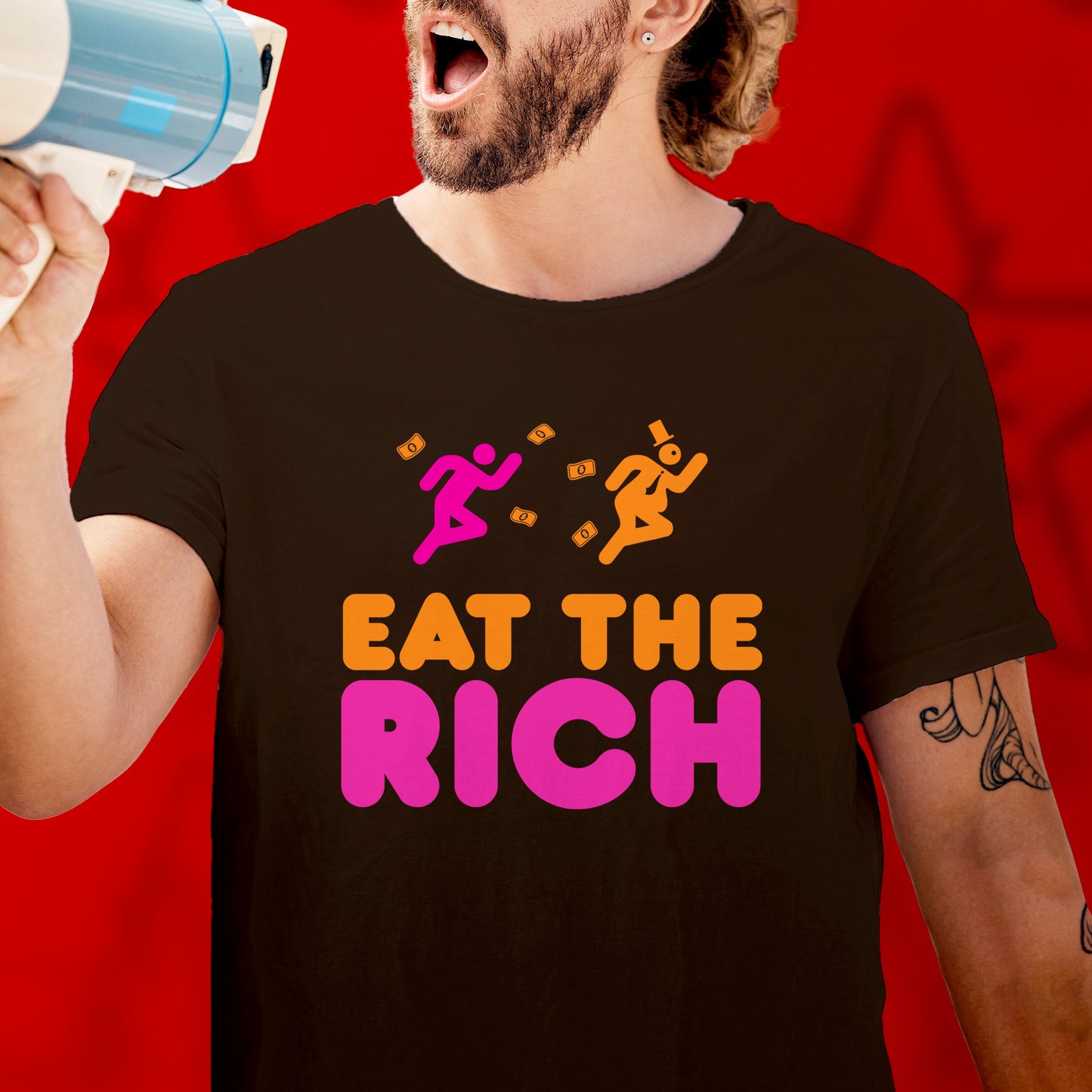 Eat the Rich Shirt Political Anti Capitalist tshirt Leftist Gift Socialist Communist tshirt Anarchist punk revolution Labor Union Solidarity