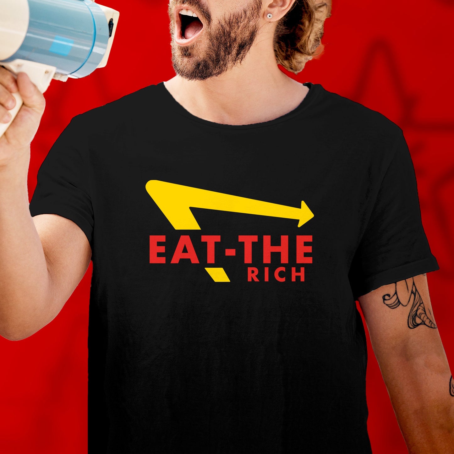 Eat the Rich Shirt Political Anti Capitalist tshirt Leftist Gift Socialist Communist tshirt Anarchist punk revolution Labor Union Solidarity
