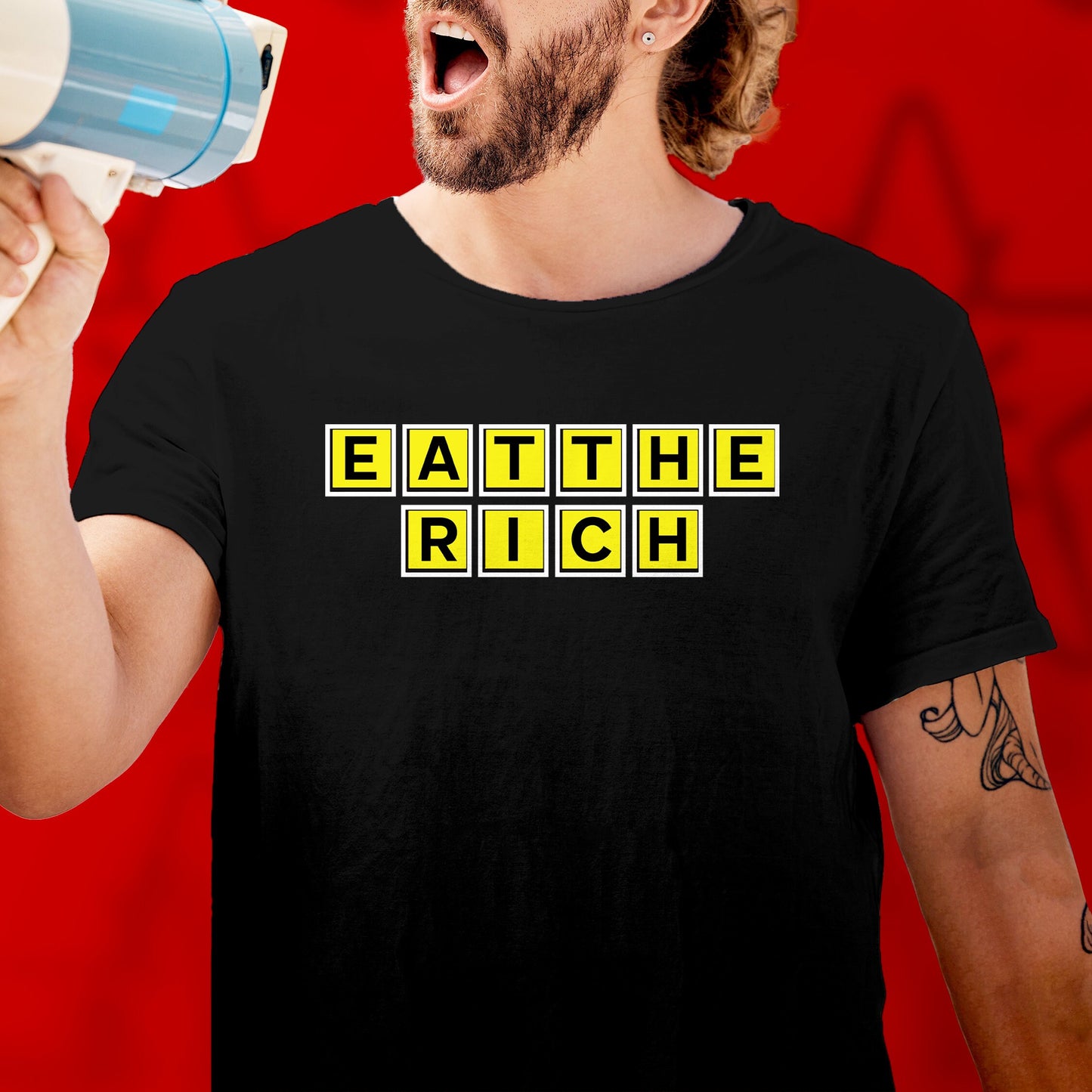 Eat the Rich Shirt Political Anti Capitalist tshirt Leftist Gift Socialist Communist tshirt Anarchist punk revolution Labor Union So