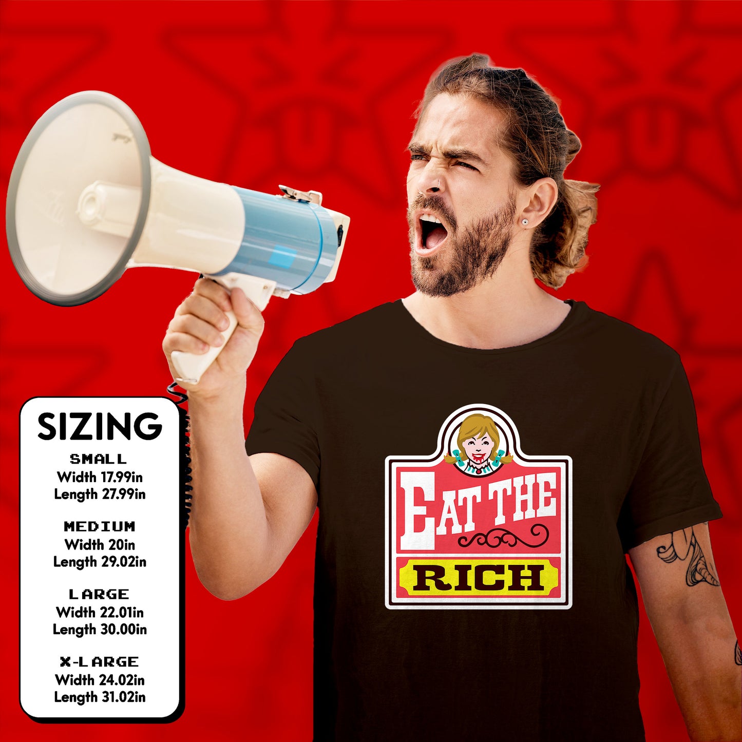 Eat the Rich Shirt Political Anti Capitalist tshirt Leftist Gift Socialist Communist tshirt Anarchist punk revolution Labor Union Solidarity