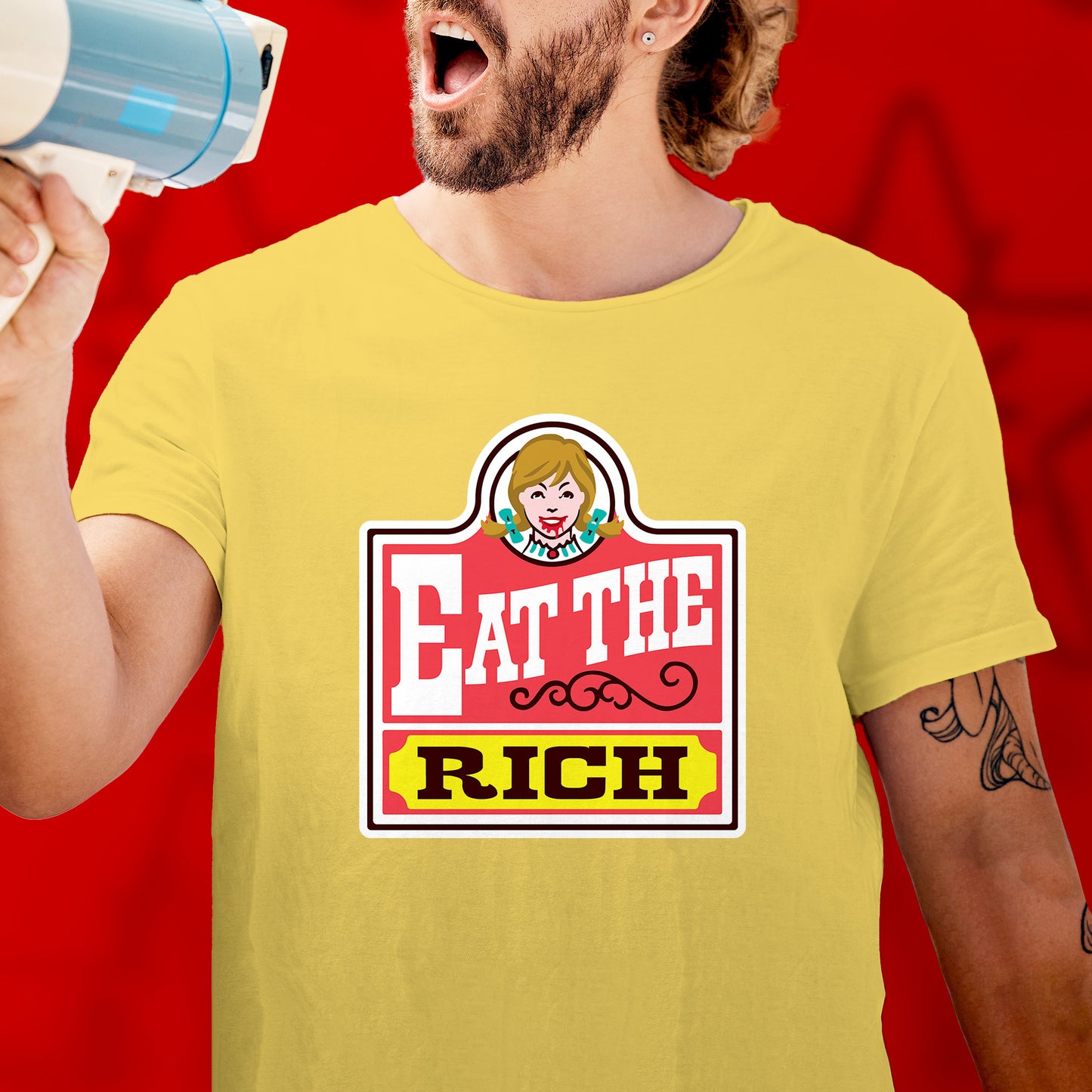 Eat the Rich Shirt Political Anti Capitalist tshirt Leftist Gift Socialist Communist tshirt Anarchist punk revolution Labor Union Solidarity