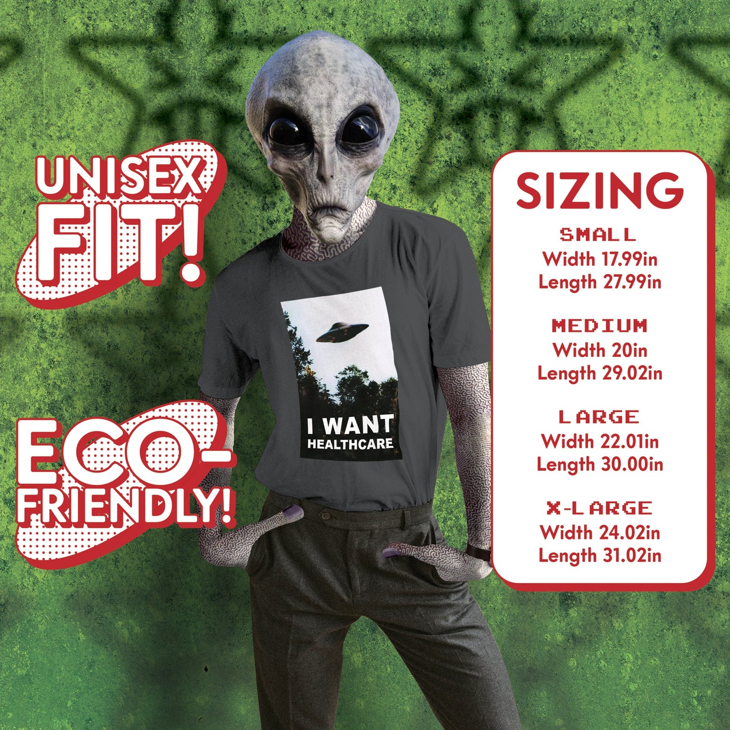 Alien Shirt X-Files Poster Believe Grusch Shirt Healthcare Universal Extraterrestrial Shirt UFO UAP Sighting Shirt Abduction NHI non human