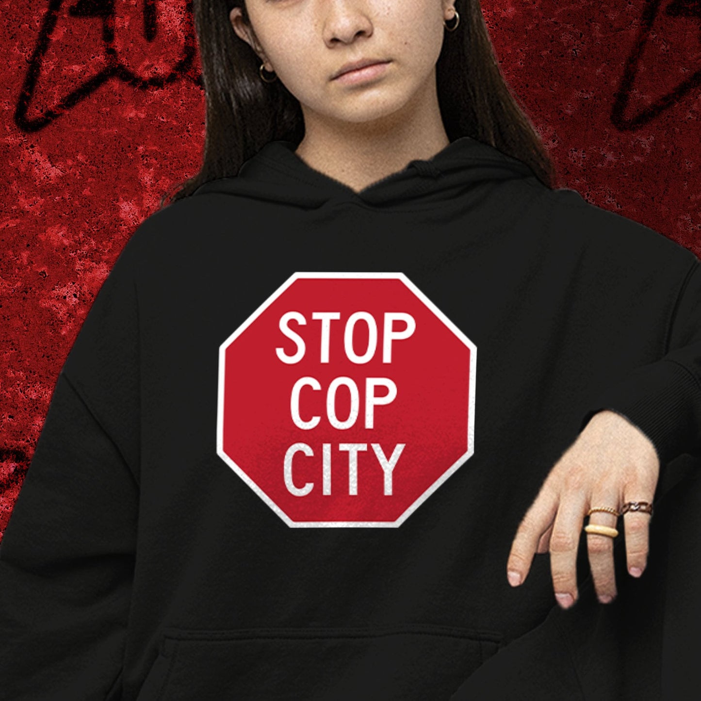 Stop Cop City sweatshirt black lives matter hoodie Atlanta Georgia Defund Abolish the Police Brutality Riot Gear acab blm Antifa socialist