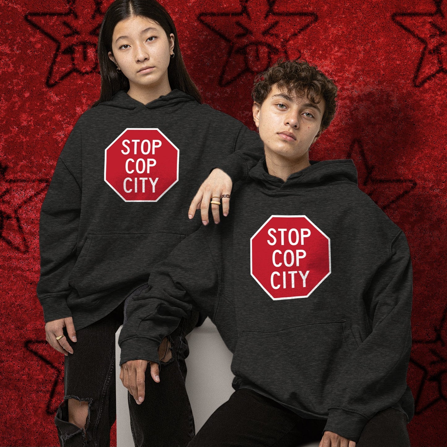Stop Cop City sweatshirt black lives matter hoodie Atlanta Georgia Defund Abolish the Police Brutality Riot Gear acab blm Antifa socialist