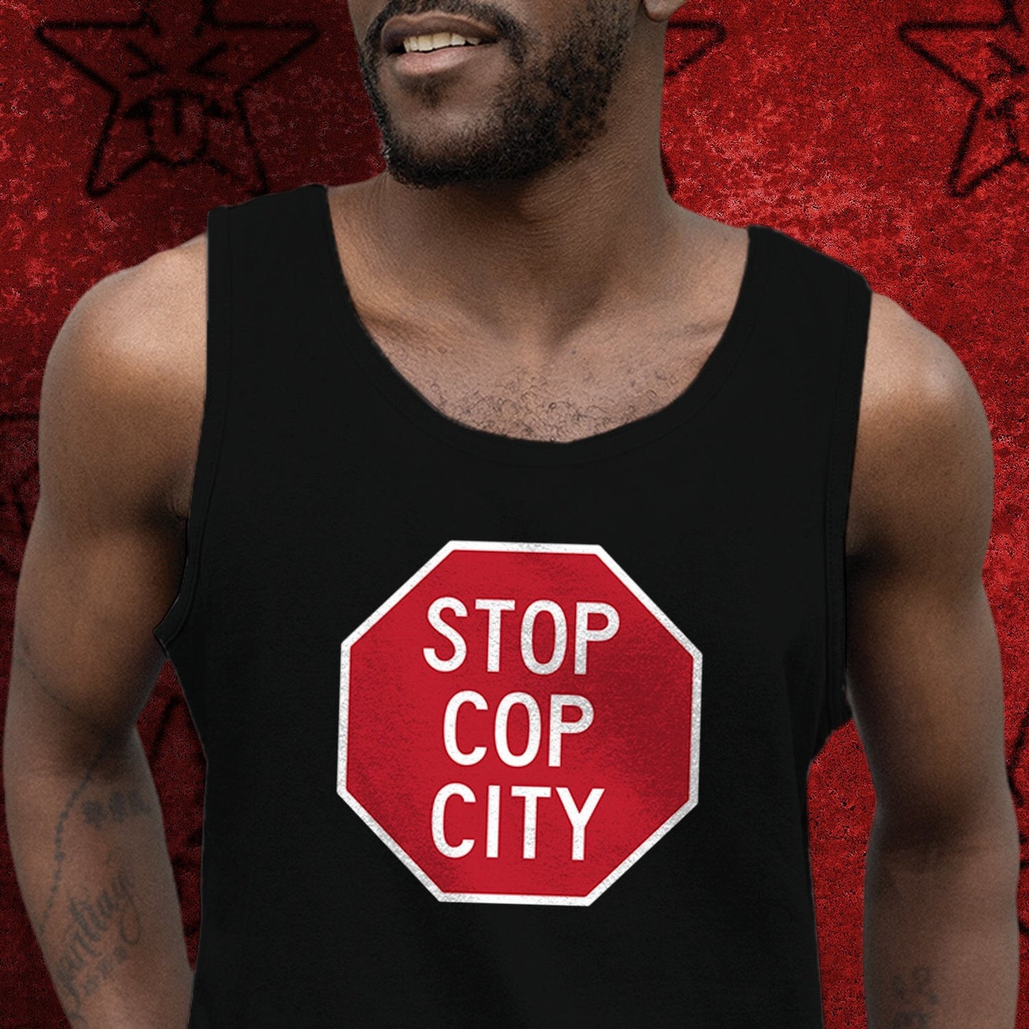 Stop Cop City Shirt black lives matter tank top ftp Atlanta Georgia Defund Abolish the Police Brutality Riot Gear acab blm Antifa socialist