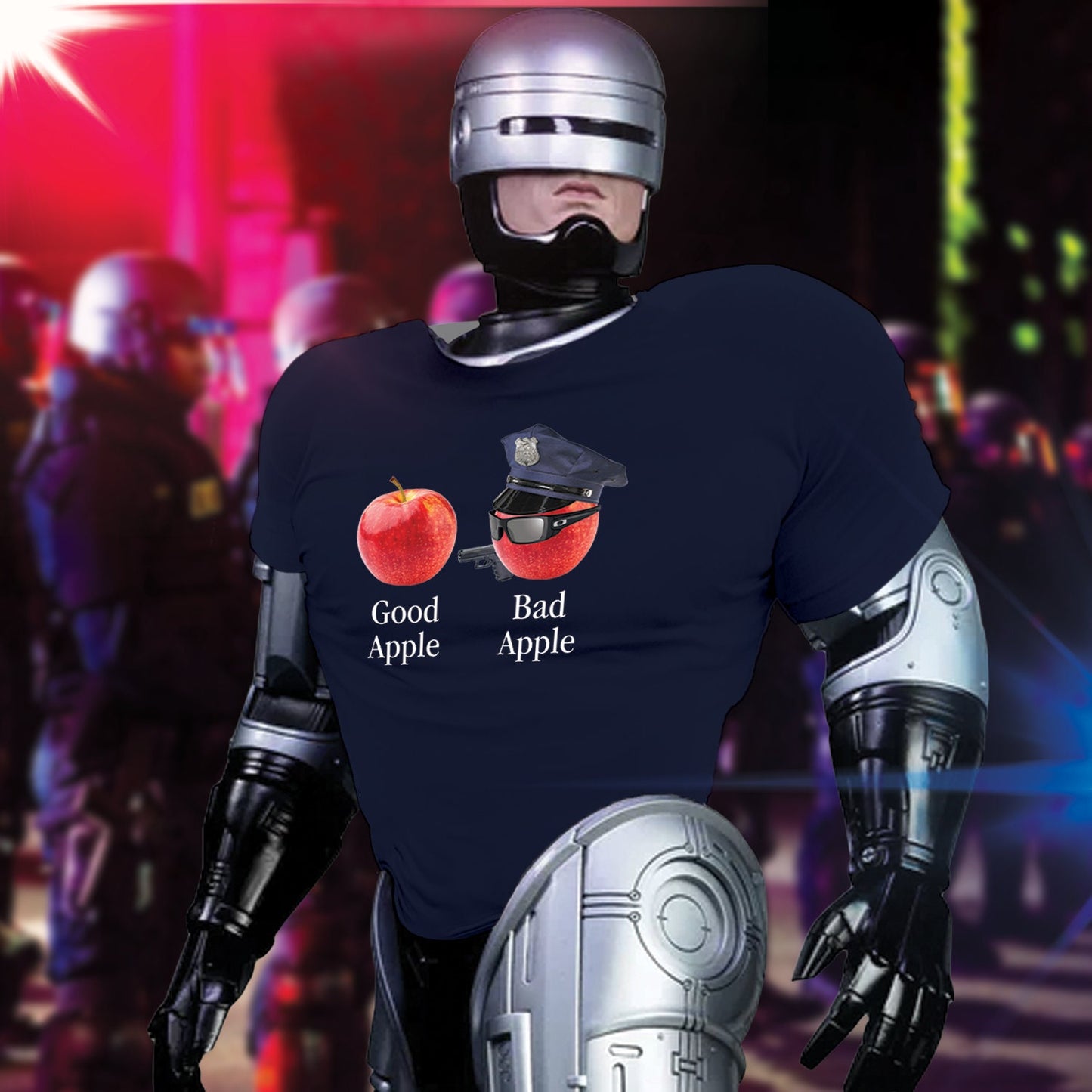Bad Apple Cop Shirt Stop Cop City Defund Abolish the Police Brutality Riot Gear LAPD NYPD acab 1312 blm Antifa socialist black lives matter