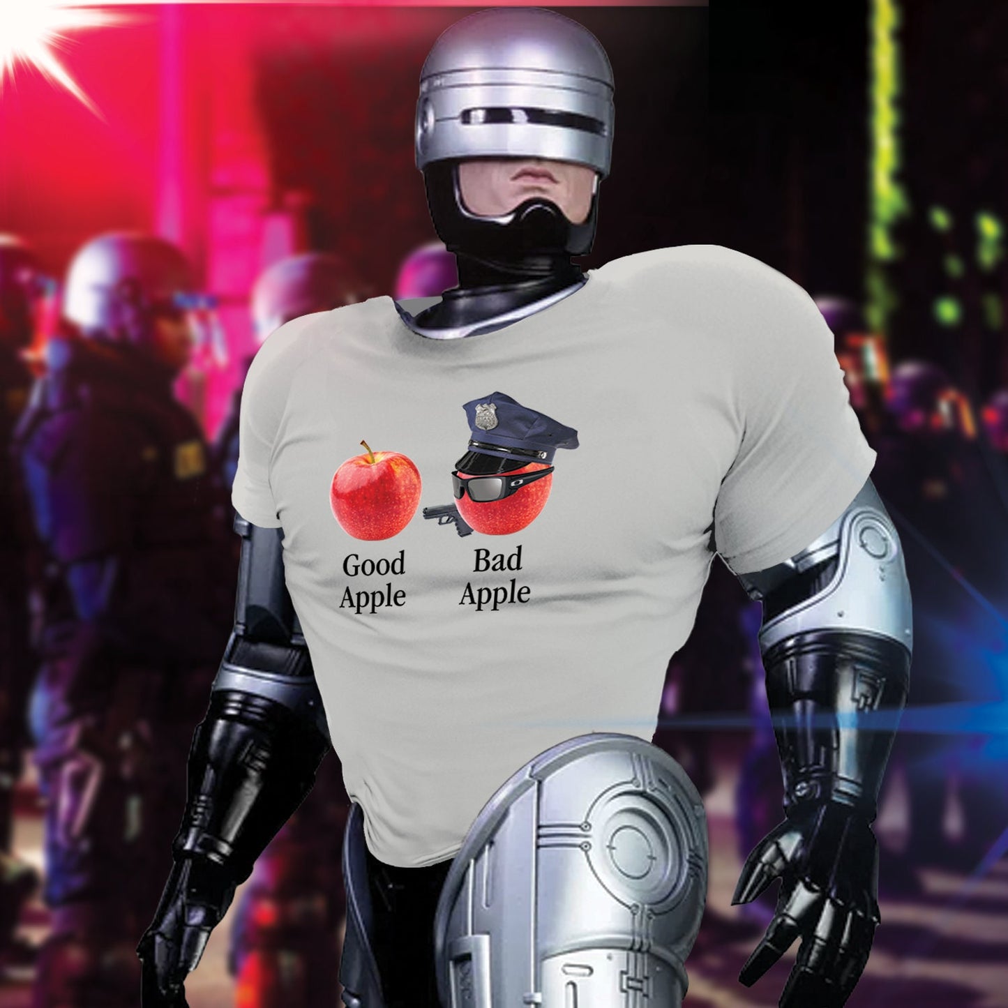 Bad Apple Cop Shirt Stop Cop City Defund Abolish the Police Brutality Riot Gear LAPD NYPD acab 1312 blm Antifa socialist black lives matter