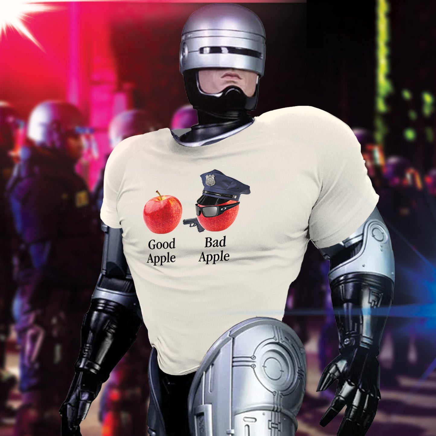 Bad Apple Cop Shirt Stop Cop City Defund Abolish the Police Brutality Riot Gear LAPD NYPD acab 1312 blm Antifa socialist black lives matter