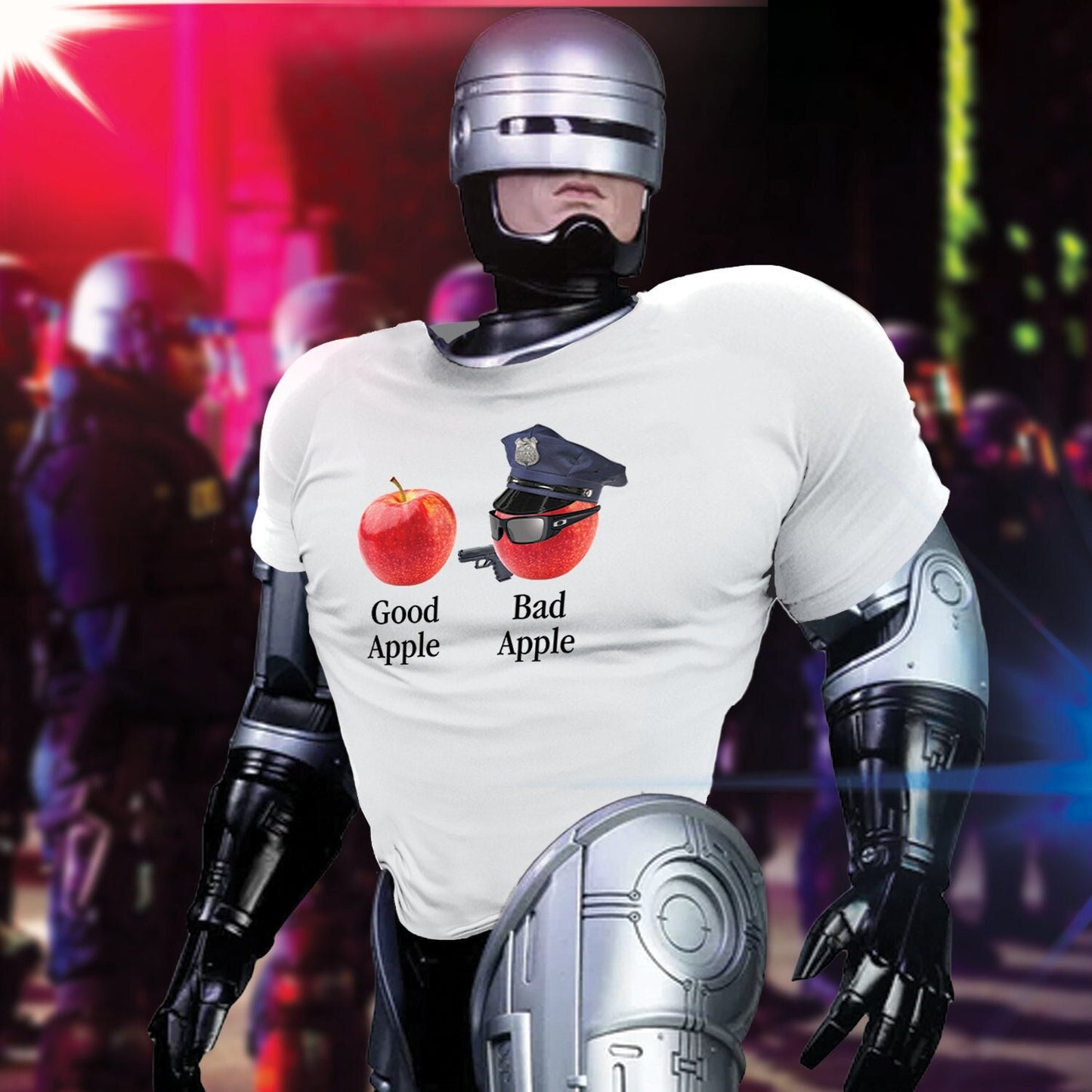 Bad Apple Cop Shirt Stop Cop City Defund Abolish the Police Brutality Riot Gear LAPD NYPD acab 1312 blm Antifa socialist black lives matter