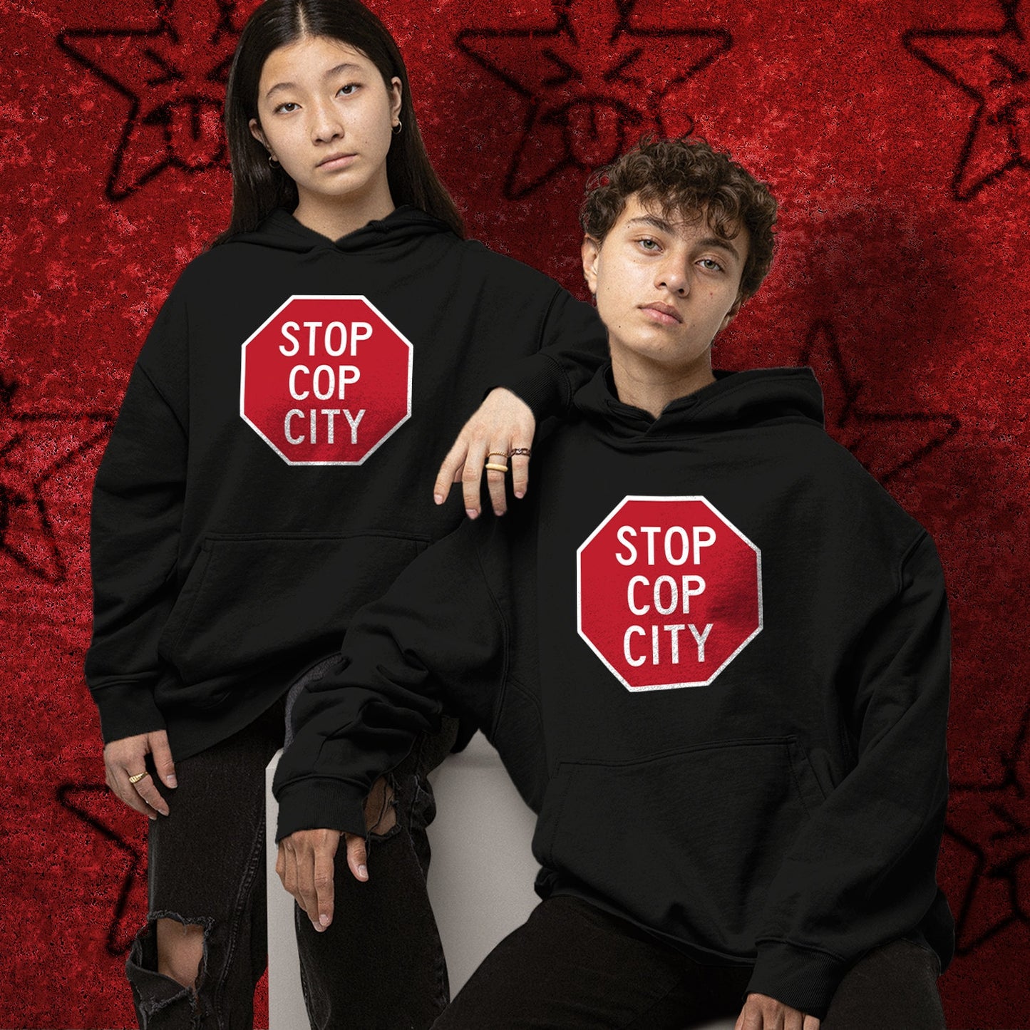 Stop Cop City sweatshirt black lives matter hoodie Atlanta Georgia Defund Abolish the Police Brutality Riot Gear acab blm Antifa socialist