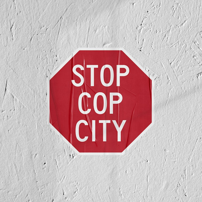 Stop Cop City Sticker black lives matter sticker ftp Atlanta Georgia Defund Abolish the Police Brutality Riot Gear acab blm Antifa socialist
