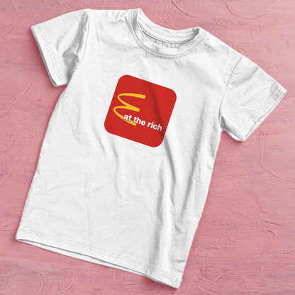 Socialist t-shirt Eat the Rich Shirt for Pro-Labor tshirt for Anti-Capitalist Funny T Shirt Gift for Socialists and Progressives Burger