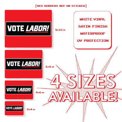 Union Sticker Vote Union Sticker for Union Labor Movement Solidarity Sticker for Working Class Leftist Socialist Eat the Rich Union Strong