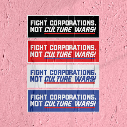 Union Sticker Culture Wars Sticker Union Labor Movement Solidarity Sticker for Working Class Leftist Eat the Rich Sticker Anti-Capitalism