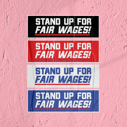Union Sticker Fair Wages Sticker Union Labor Movement Solidarity Sticker for Working Class Leftist Eat the Rich Sticker class warfare decal