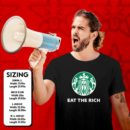 Eat the Rich Shirt Political Anti Capitalist tshirt Leftist Gift Socialist Communist tshirt Anarchist punk revolution Labor Union Solidarity