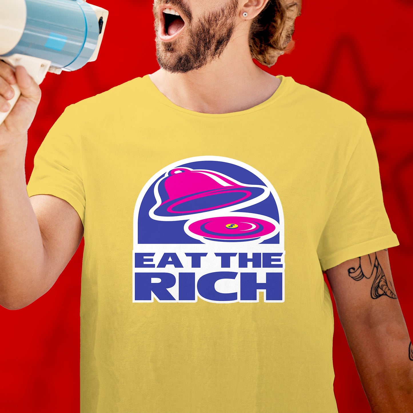 Eat the Rich Shirt Political Anti Capitalist tshirt Leftist Gift Socialist Communist tshirt Anarchist punk revolution Labor Union Solidarity