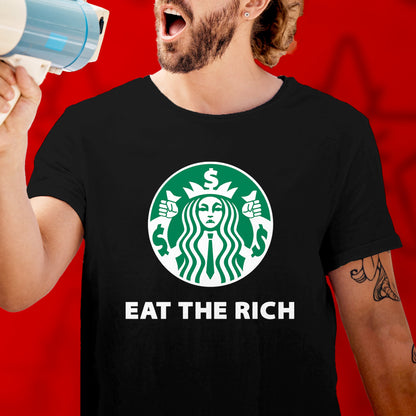 Eat the Rich Shirt Political Anti Capitalist tshirt Leftist Gift Socialist Communist tshirt Anarchist punk revolution Labor Union Solidarity
