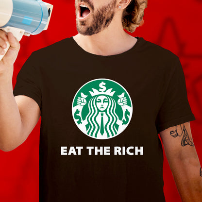 Eat the Rich Shirt Political Anti Capitalist tshirt Leftist Gift Socialist Communist tshirt Anarchist punk revolution Labor Union Solidarity