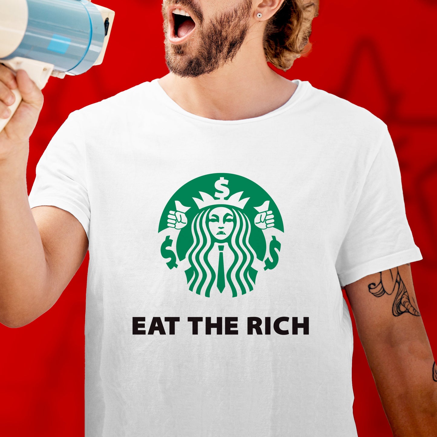 Eat the Rich Shirt Political Anti Capitalist tshirt Leftist Gift Socialist Communist tshirt Anarchist punk revolution Labor Union Solidarity