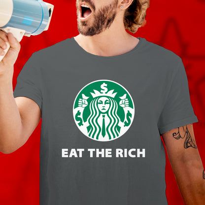 Eat the Rich Shirt Political Anti Capitalist tshirt Leftist Gift Socialist Communist tshirt Anarchist punk revolution Labor Union Solidarity